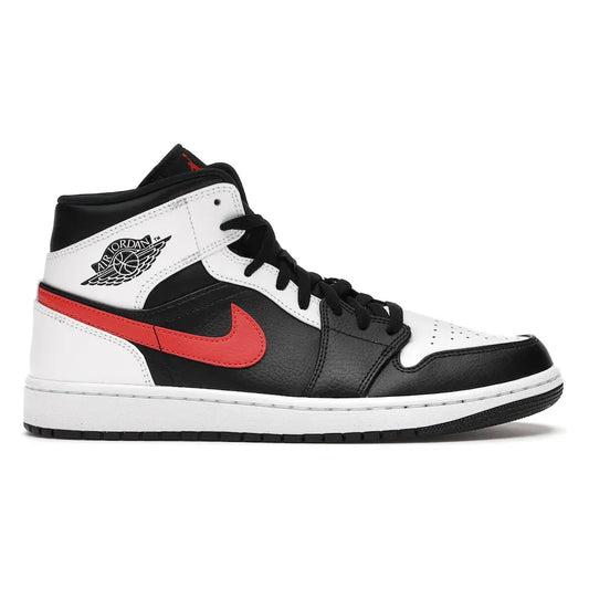 Jordan 1 Mid Black Chile Red White